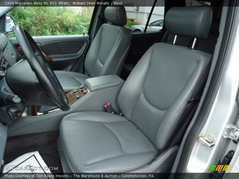 Brilliant Silver Metallic / Black 1999 Mercedes-Benz ML 430 4Matic
