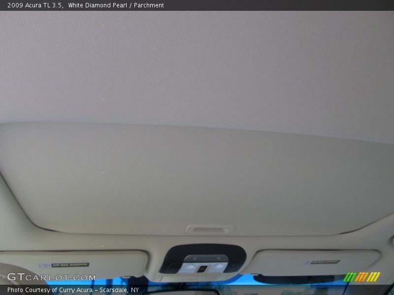 White Diamond Pearl / Parchment 2009 Acura TL 3.5