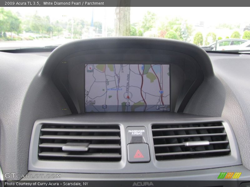 White Diamond Pearl / Parchment 2009 Acura TL 3.5