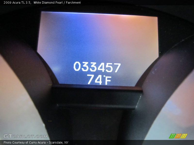 White Diamond Pearl / Parchment 2009 Acura TL 3.5