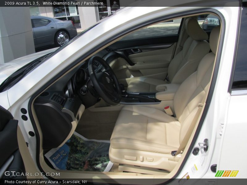 White Diamond Pearl / Parchment 2009 Acura TL 3.5