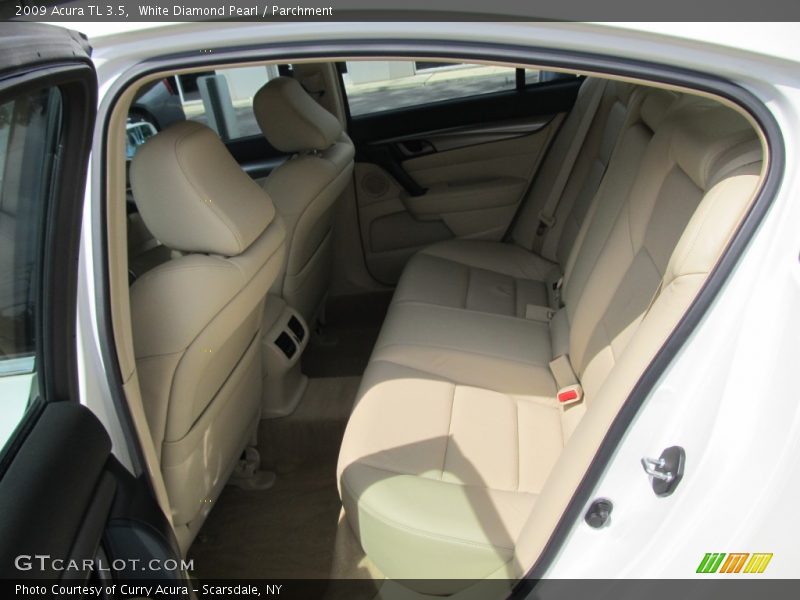 White Diamond Pearl / Parchment 2009 Acura TL 3.5
