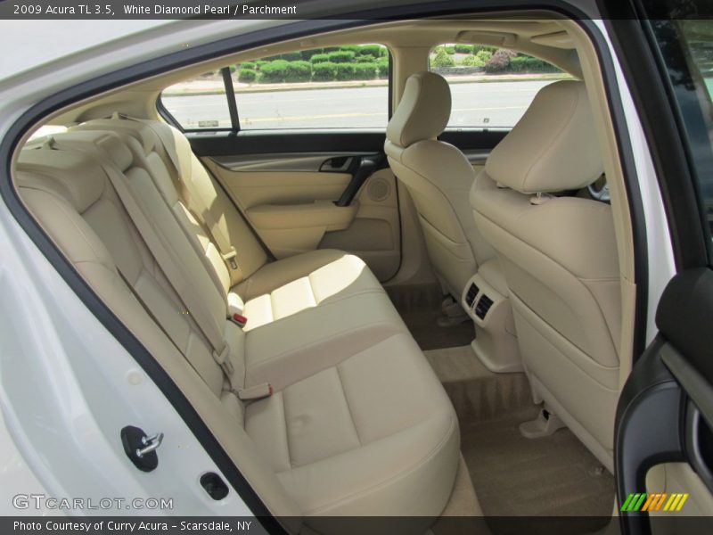 White Diamond Pearl / Parchment 2009 Acura TL 3.5