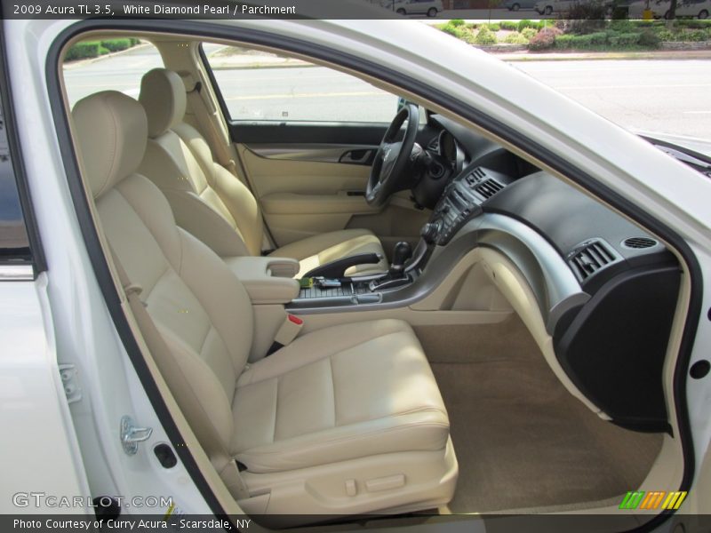 White Diamond Pearl / Parchment 2009 Acura TL 3.5