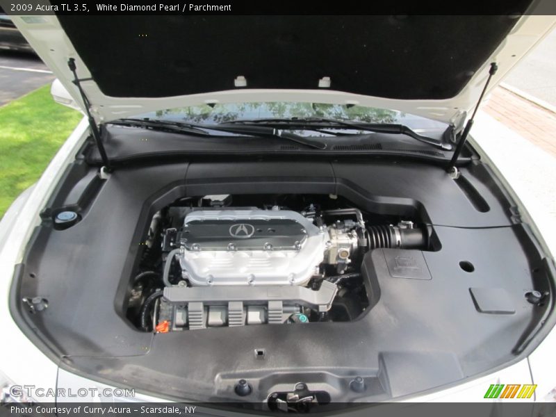 White Diamond Pearl / Parchment 2009 Acura TL 3.5