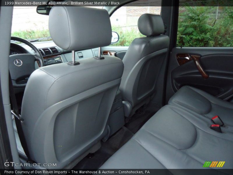 Brilliant Silver Metallic / Black 1999 Mercedes-Benz ML 430 4Matic