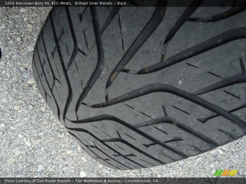 Brilliant Silver Metallic / Black 1999 Mercedes-Benz ML 430 4Matic