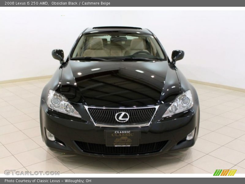 Obsidian Black / Cashmere Beige 2008 Lexus IS 250 AWD