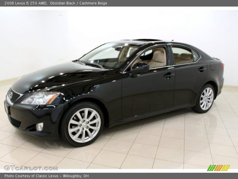 Obsidian Black / Cashmere Beige 2008 Lexus IS 250 AWD