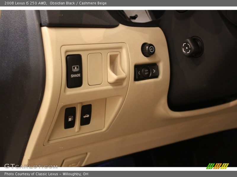Obsidian Black / Cashmere Beige 2008 Lexus IS 250 AWD