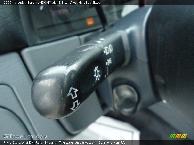 Brilliant Silver Metallic / Black 1999 Mercedes-Benz ML 430 4Matic