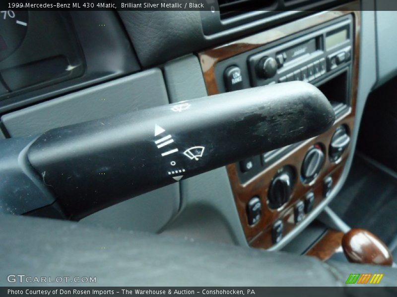 Brilliant Silver Metallic / Black 1999 Mercedes-Benz ML 430 4Matic