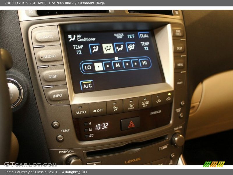 Obsidian Black / Cashmere Beige 2008 Lexus IS 250 AWD