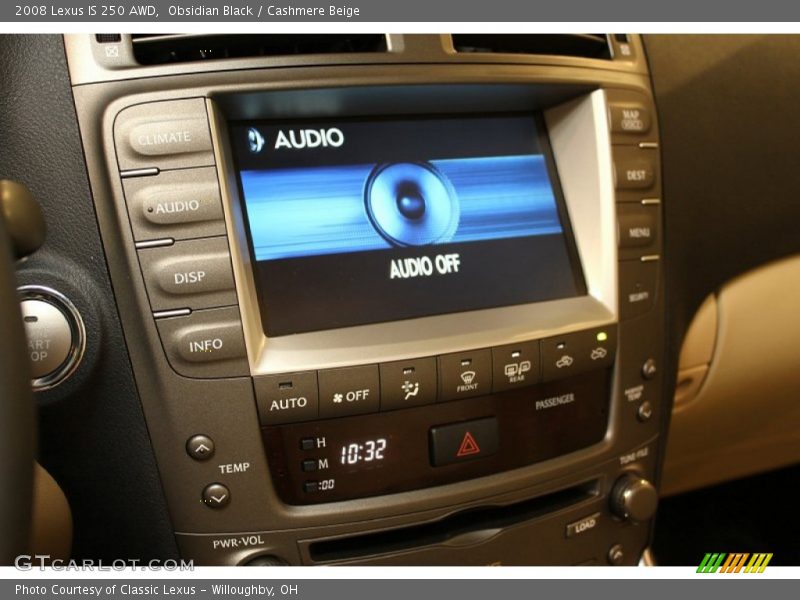Obsidian Black / Cashmere Beige 2008 Lexus IS 250 AWD