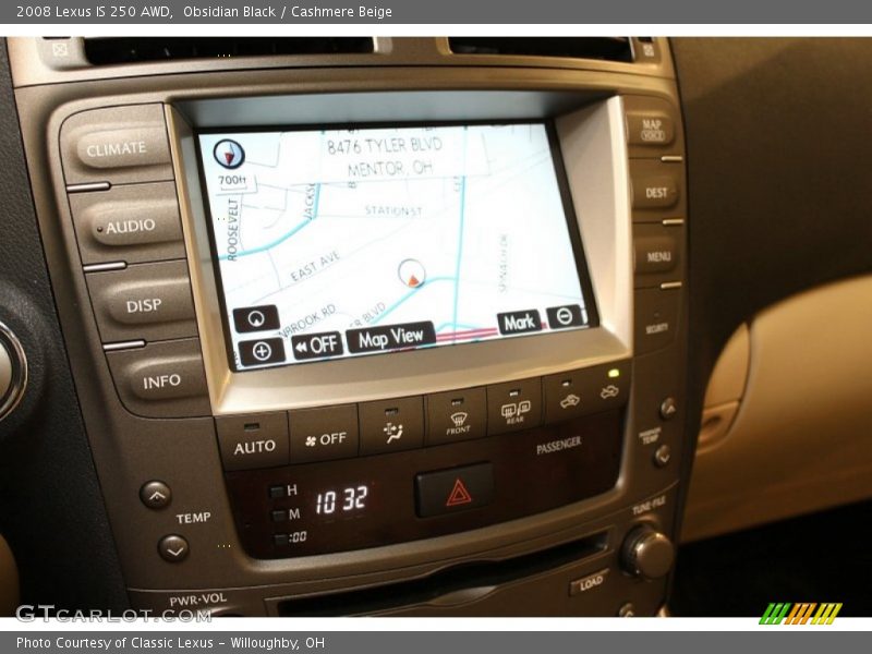 Obsidian Black / Cashmere Beige 2008 Lexus IS 250 AWD