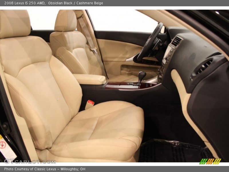 Obsidian Black / Cashmere Beige 2008 Lexus IS 250 AWD