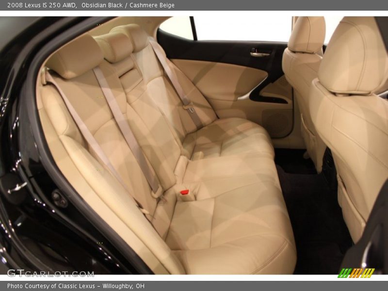 Obsidian Black / Cashmere Beige 2008 Lexus IS 250 AWD