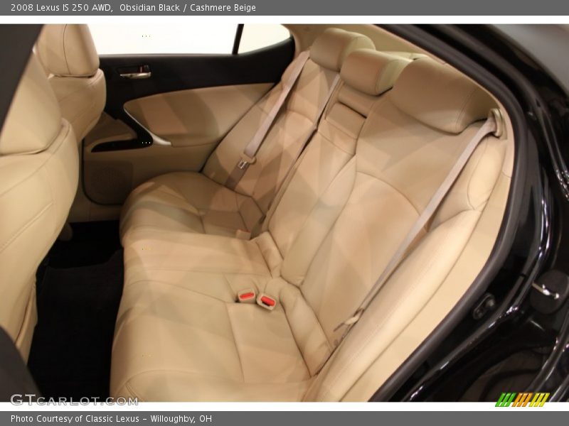 Obsidian Black / Cashmere Beige 2008 Lexus IS 250 AWD