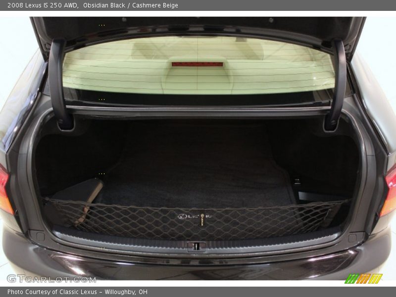 Obsidian Black / Cashmere Beige 2008 Lexus IS 250 AWD
