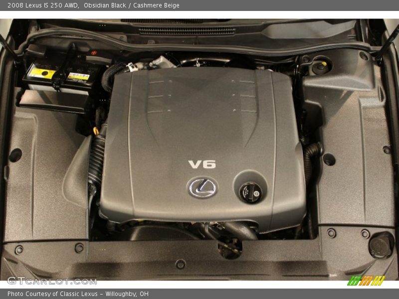 Obsidian Black / Cashmere Beige 2008 Lexus IS 250 AWD