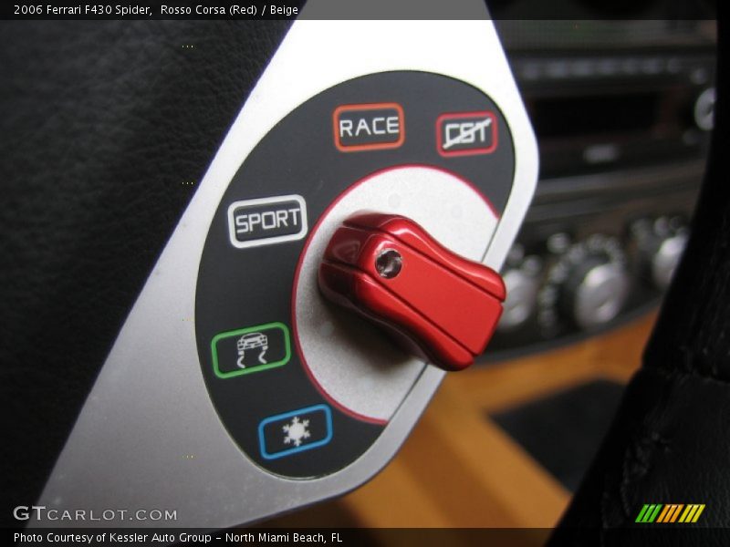 Controls of 2006 F430 Spider