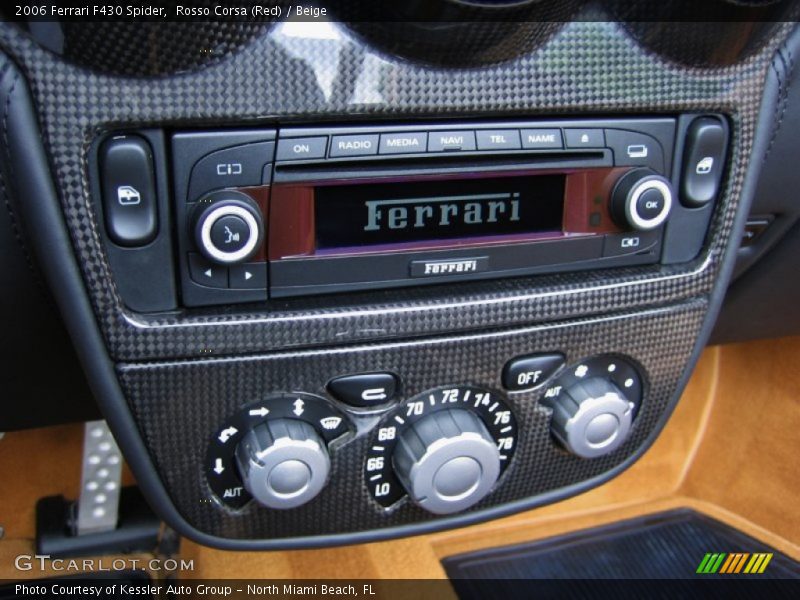 Controls of 2006 F430 Spider