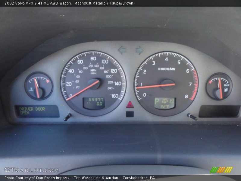  2002 V70 2.4T XC AWD Wagon 2.4T XC AWD Wagon Gauges