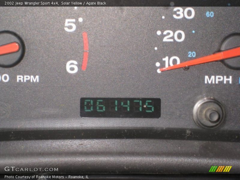 Solar Yellow / Agate Black 2002 Jeep Wrangler Sport 4x4