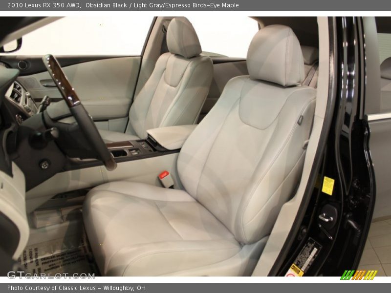 Obsidian Black / Light Gray/Espresso Birds-Eye Maple 2010 Lexus RX 350 AWD