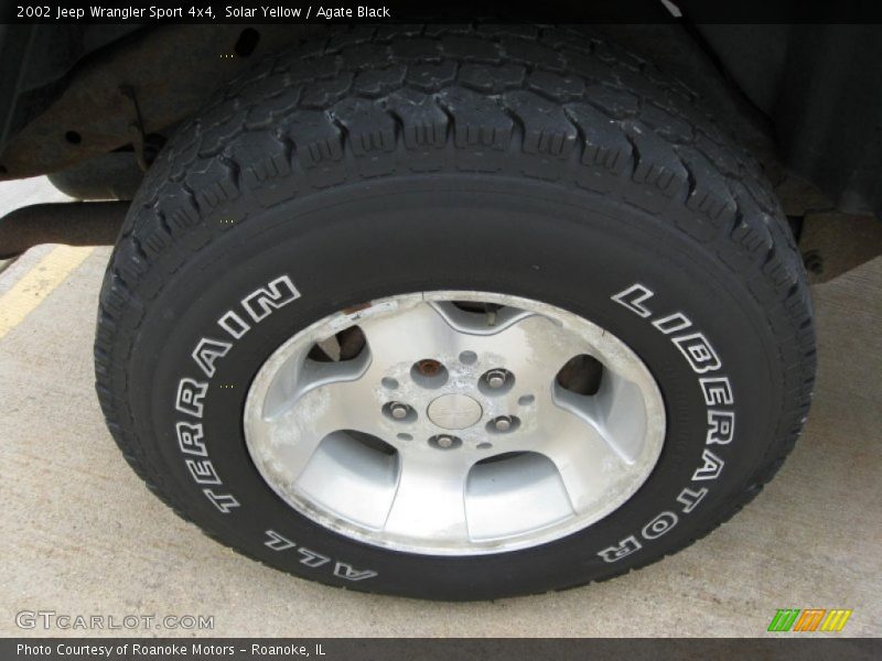 Solar Yellow / Agate Black 2002 Jeep Wrangler Sport 4x4