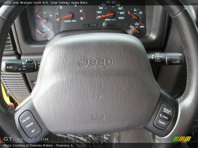 Solar Yellow / Agate Black 2002 Jeep Wrangler Sport 4x4