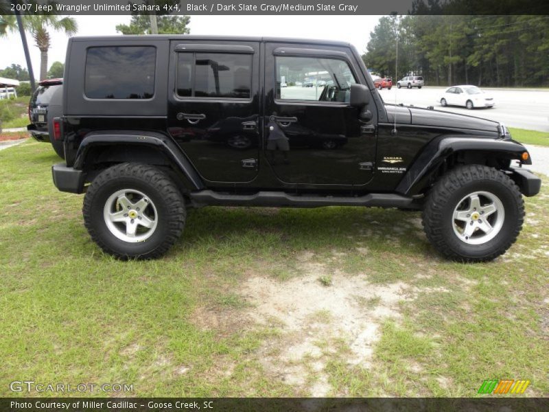 Black / Dark Slate Gray/Medium Slate Gray 2007 Jeep Wrangler Unlimited Sahara 4x4