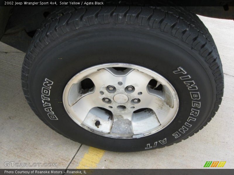 Solar Yellow / Agate Black 2002 Jeep Wrangler Sport 4x4