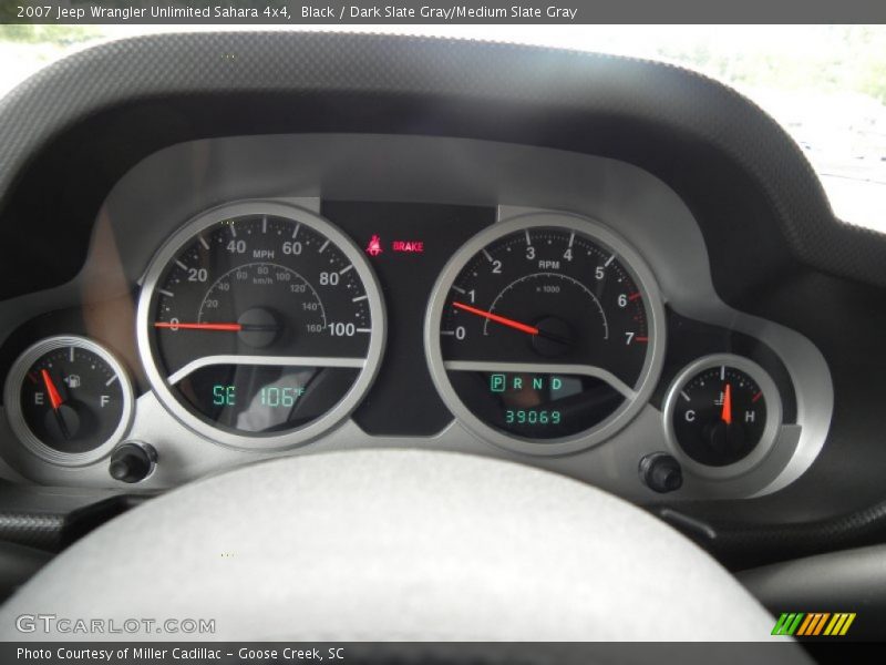 Black / Dark Slate Gray/Medium Slate Gray 2007 Jeep Wrangler Unlimited Sahara 4x4