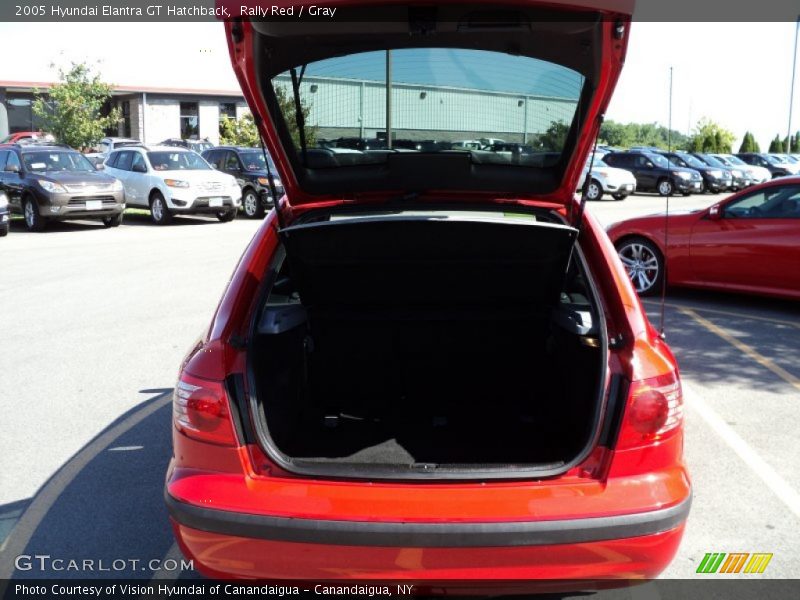 Rally Red / Gray 2005 Hyundai Elantra GT Hatchback