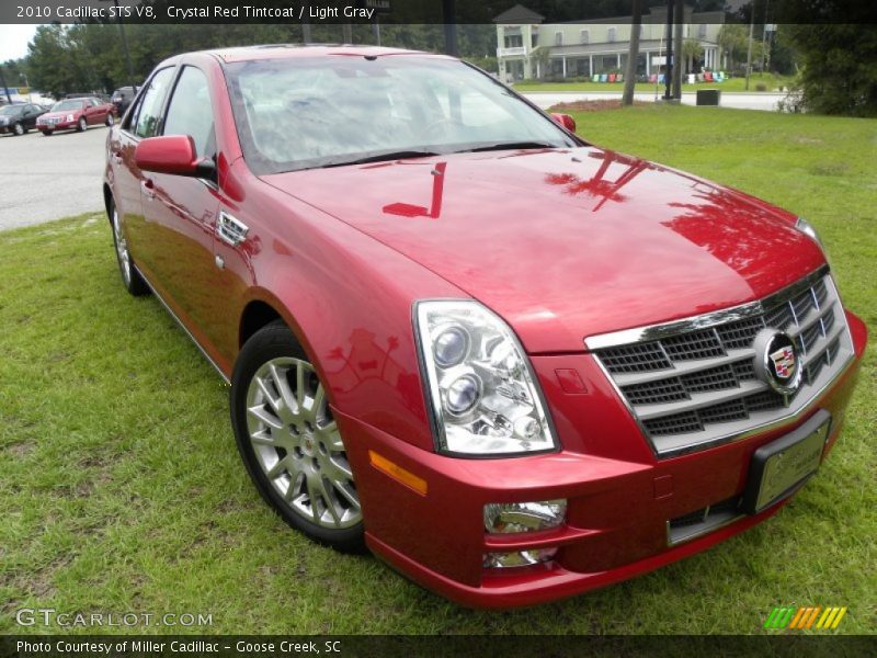 Crystal Red Tintcoat / Light Gray 2010 Cadillac STS V8