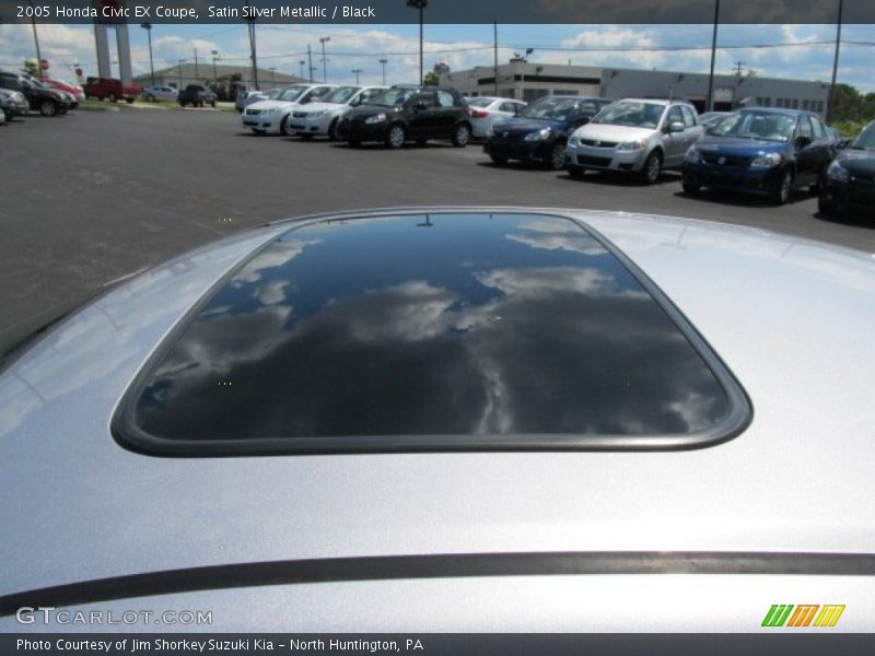 Satin Silver Metallic / Black 2005 Honda Civic EX Coupe