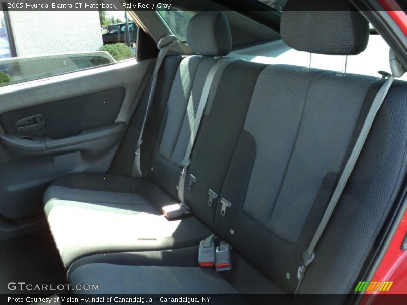 Rally Red / Gray 2005 Hyundai Elantra GT Hatchback