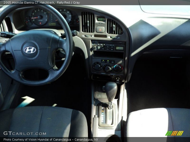 Rally Red / Gray 2005 Hyundai Elantra GT Hatchback