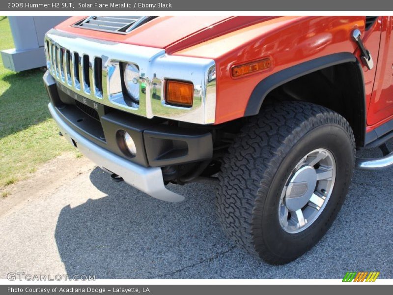Solar Flare Metallic / Ebony Black 2008 Hummer H2 SUT