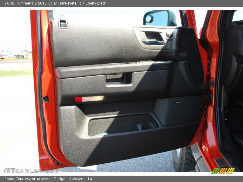 Solar Flare Metallic / Ebony Black 2008 Hummer H2 SUT