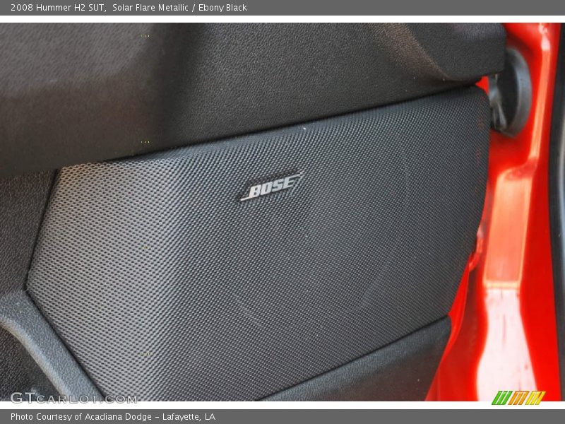 Solar Flare Metallic / Ebony Black 2008 Hummer H2 SUT