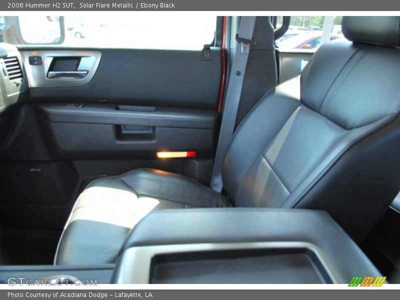Solar Flare Metallic / Ebony Black 2008 Hummer H2 SUT