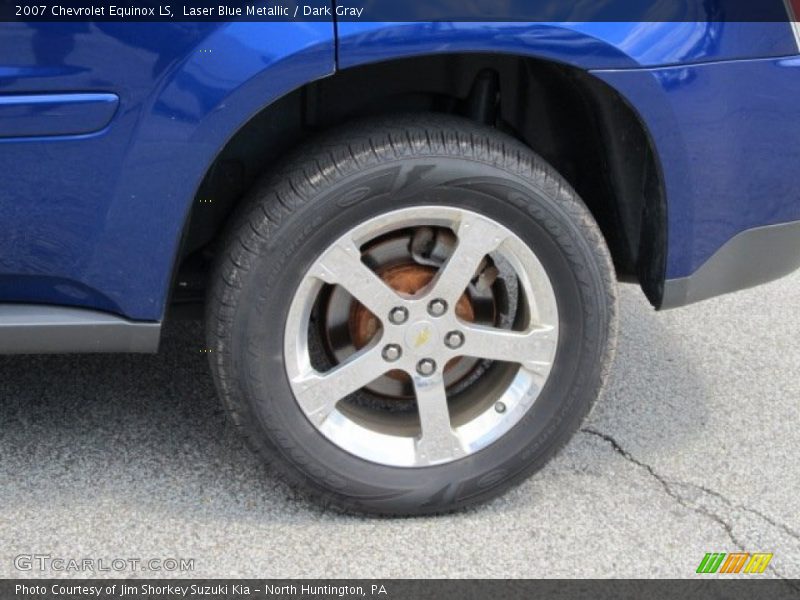 Laser Blue Metallic / Dark Gray 2007 Chevrolet Equinox LS