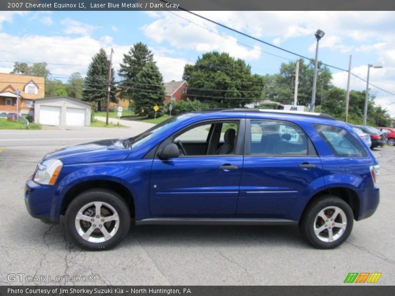 Laser Blue Metallic / Dark Gray 2007 Chevrolet Equinox LS