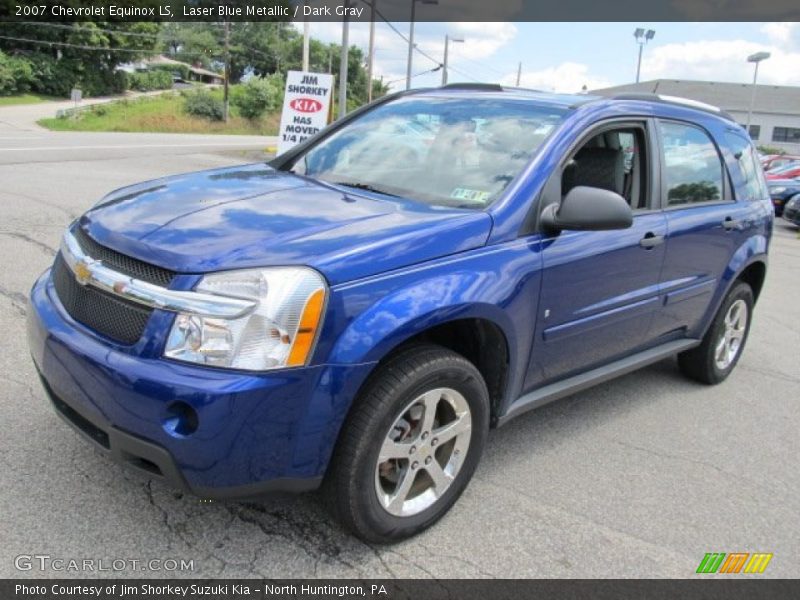 Laser Blue Metallic / Dark Gray 2007 Chevrolet Equinox LS