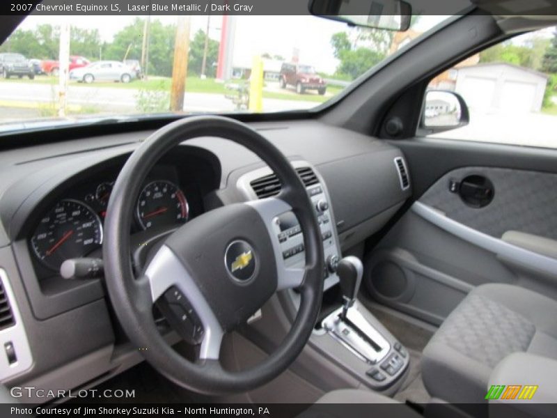 Laser Blue Metallic / Dark Gray 2007 Chevrolet Equinox LS