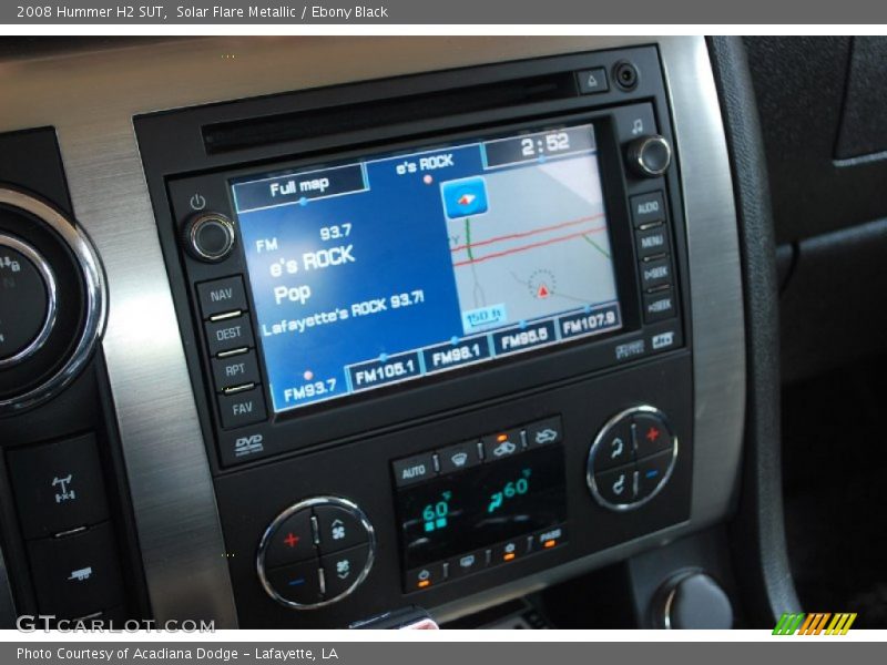 Navigation of 2008 H2 SUT