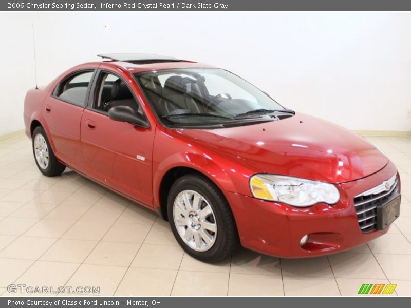 Inferno Red Crystal Pearl / Dark Slate Gray 2006 Chrysler Sebring Sedan