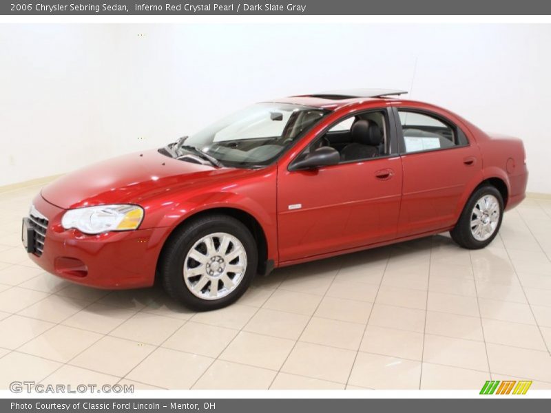 Inferno Red Crystal Pearl / Dark Slate Gray 2006 Chrysler Sebring Sedan
